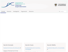 Tablet Screenshot of didacticacienciasugr.es